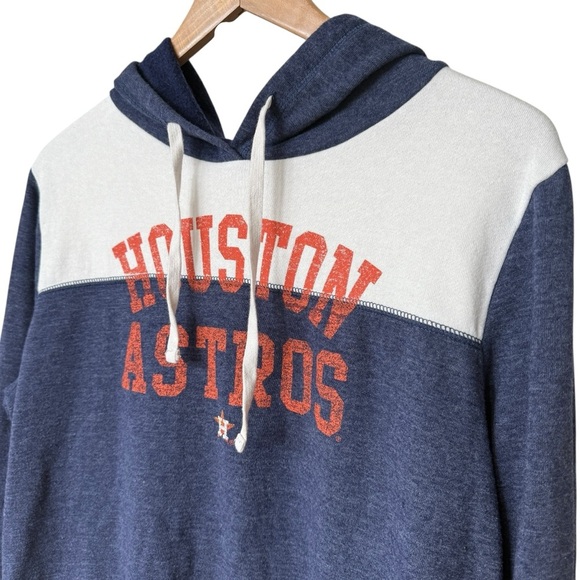 New Era Houston Astros Women's Colorblock Pullover Hoodie Navy/White Size L MLB - Picture 3 of 9